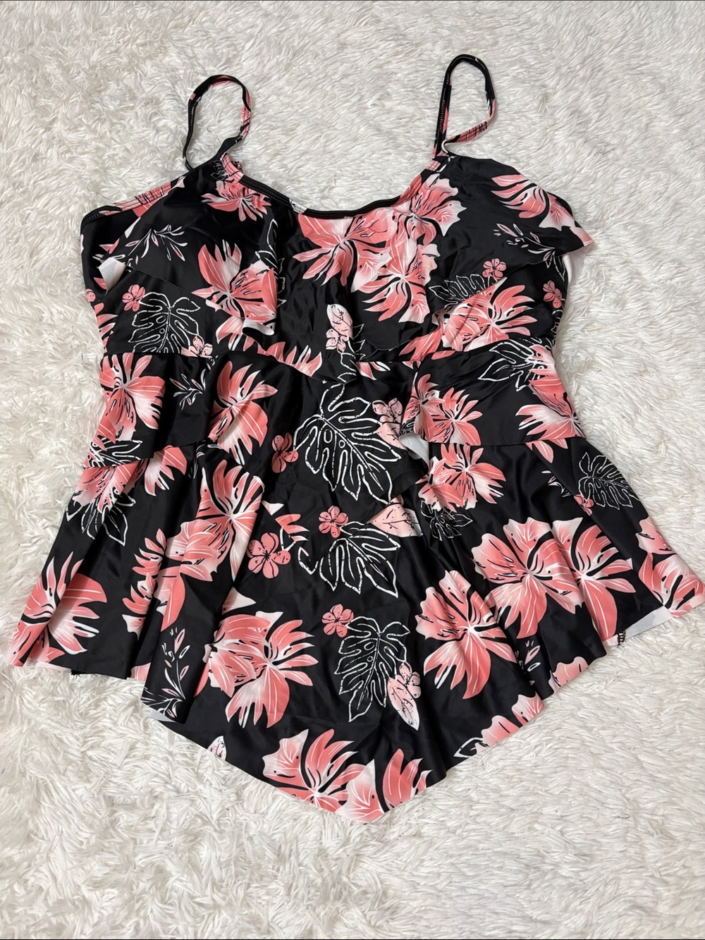 NWOT Floral Tankini Swim Set With Shorts From Amazon Size 4XL - Picture 3 of 16